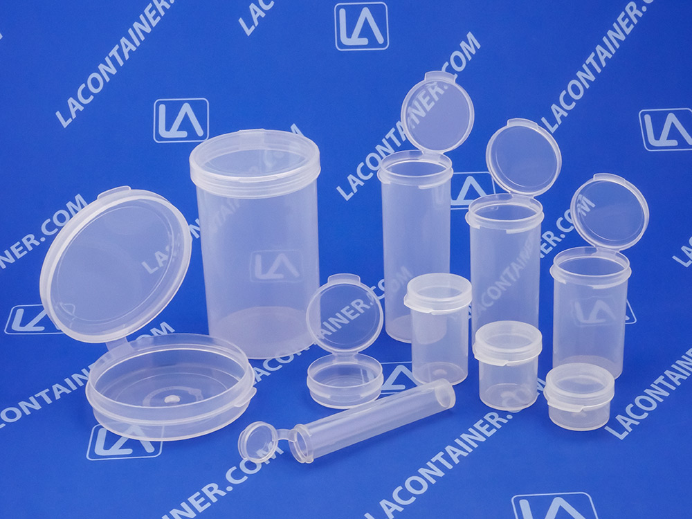 Medical Grade Polypropylene Plastic Containers and Vials Made In USA From LA Packaging